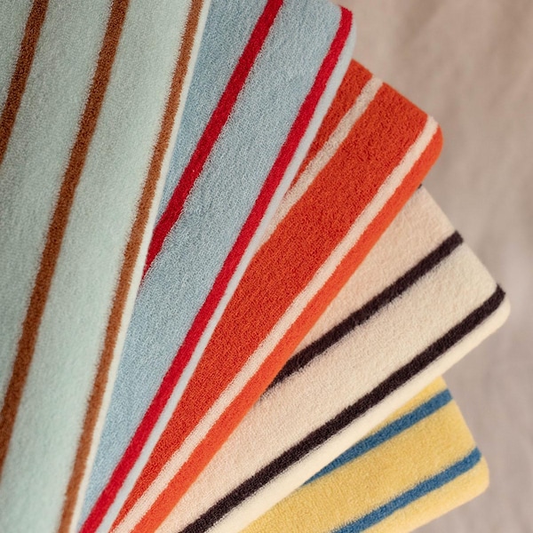 Terry cloth toweling fabric - soft cotton for towels, beachwear and baby sewing