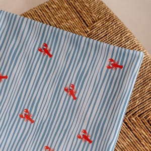 Small Crabs Swimsuit Fabric - cute crab print material for swimwear – stretch jersey, sewing supplies