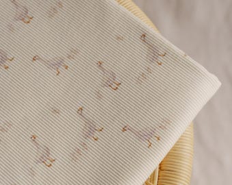 Goose Rib Knit Fabric: Soft Stretchy Cotton Blend - Children's Clothing