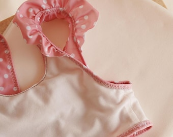 Swimwear Lining Fabric - Off-white stretch jersey lining for swimsuits and activewear - lightweight fabric by the half meter or yard