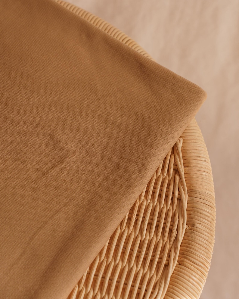 Swimwear lining fabric - stretch jersey lining for swimsuits and activewear - lightweight fabric by the half meter or yard Beige