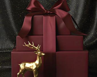 Burgundy Wrap Roll, Elegant Christmas, Wedding and Valentine Wrap