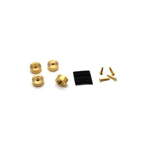 Solid Brass Cutting Board Feet - Set of 4, High-Quality, Non-Slip, Durable Hardware for Kitchen Accessories