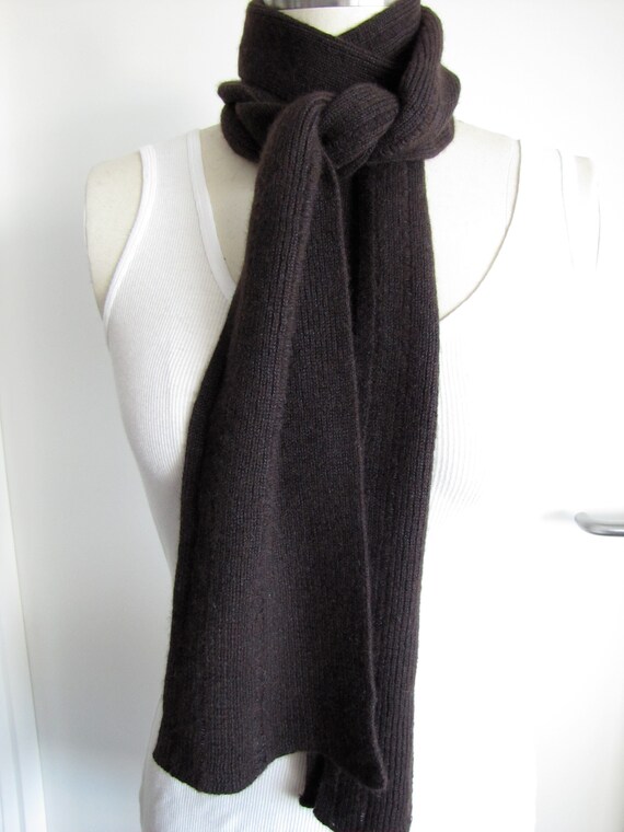 cashmere skinny scarf