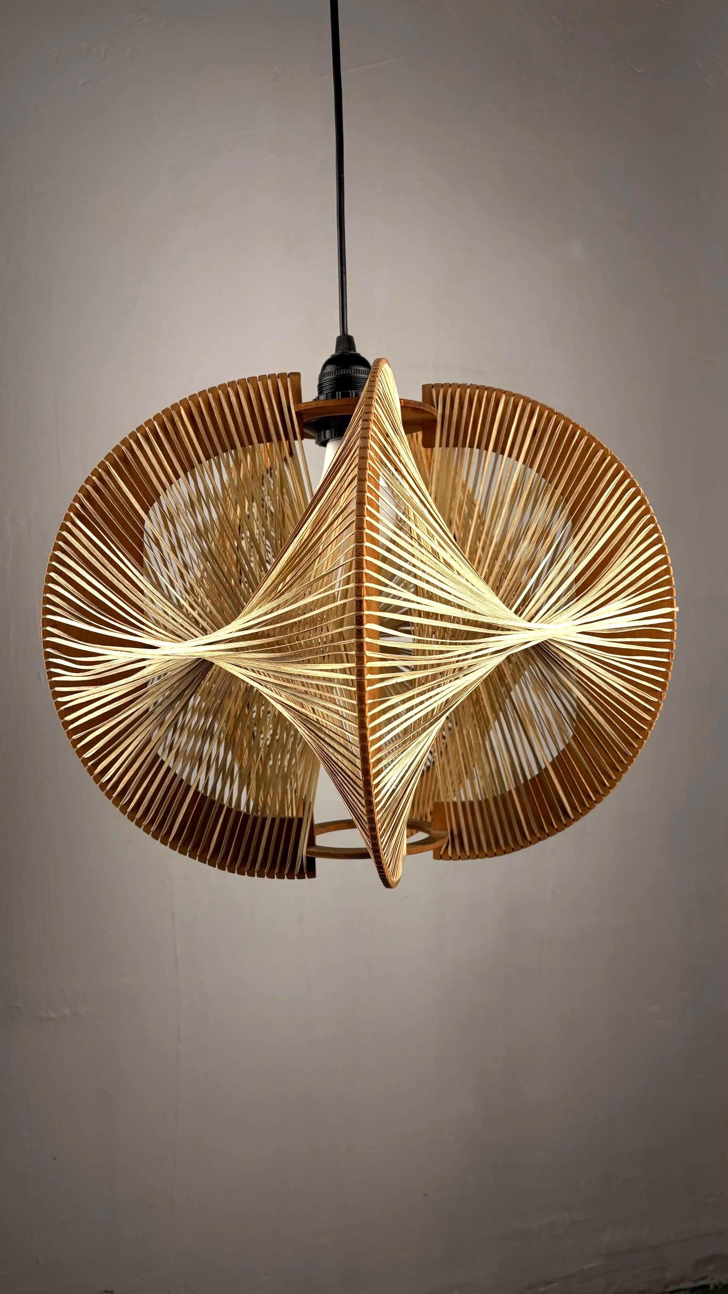 70s String Lamp - Etsy