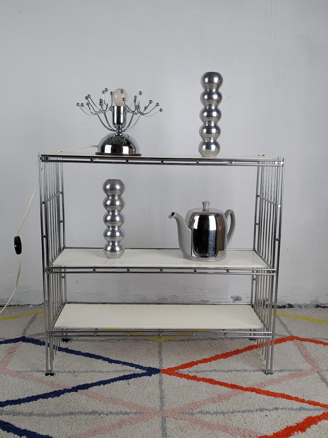 【送料無料】Vintage Multi Shelf Vintage Multistrux Modular Shelving Unit - MCM Ajustable Book