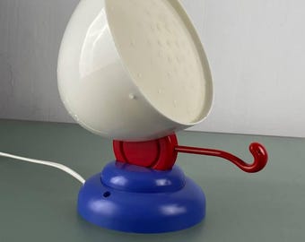 Lampada da tavolo vintage IKEA Smyg – Memphis Colour Block, luce postmoderna Y2K