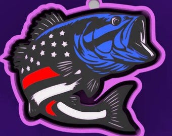 American fish Freshie mold