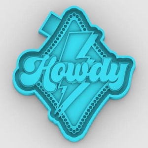 Howdy lighting bolt Freshie mold