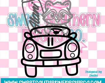 Raccoon with Alani in car freshie mold