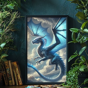 The Blue Dragon - Wall Art