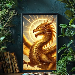 The Gold Dragon - Wall Art