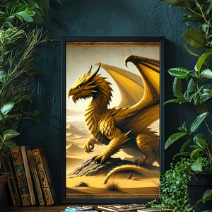 The Yellow Dragon - Wall Art