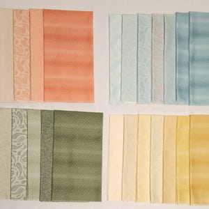 27 Piece Pastel Fat Quarter Bundle.