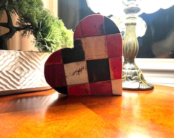 Handcrafted Reclaimed Rustic Wood Heart Wall Decor – Home Accent