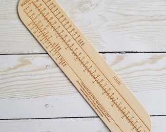 sock ruler etsy