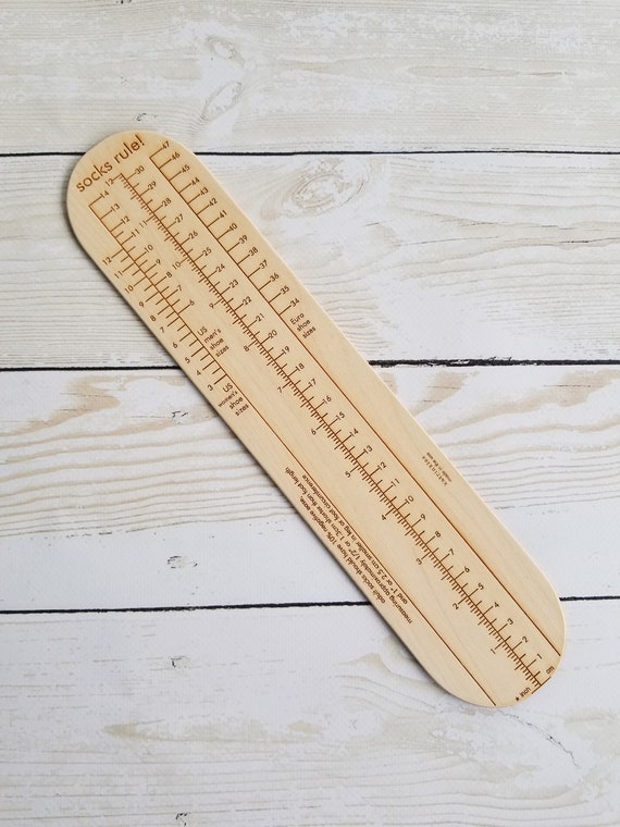 Socks Rule Ruler for Measuring Hand Knit Socks Tool for | Etsy