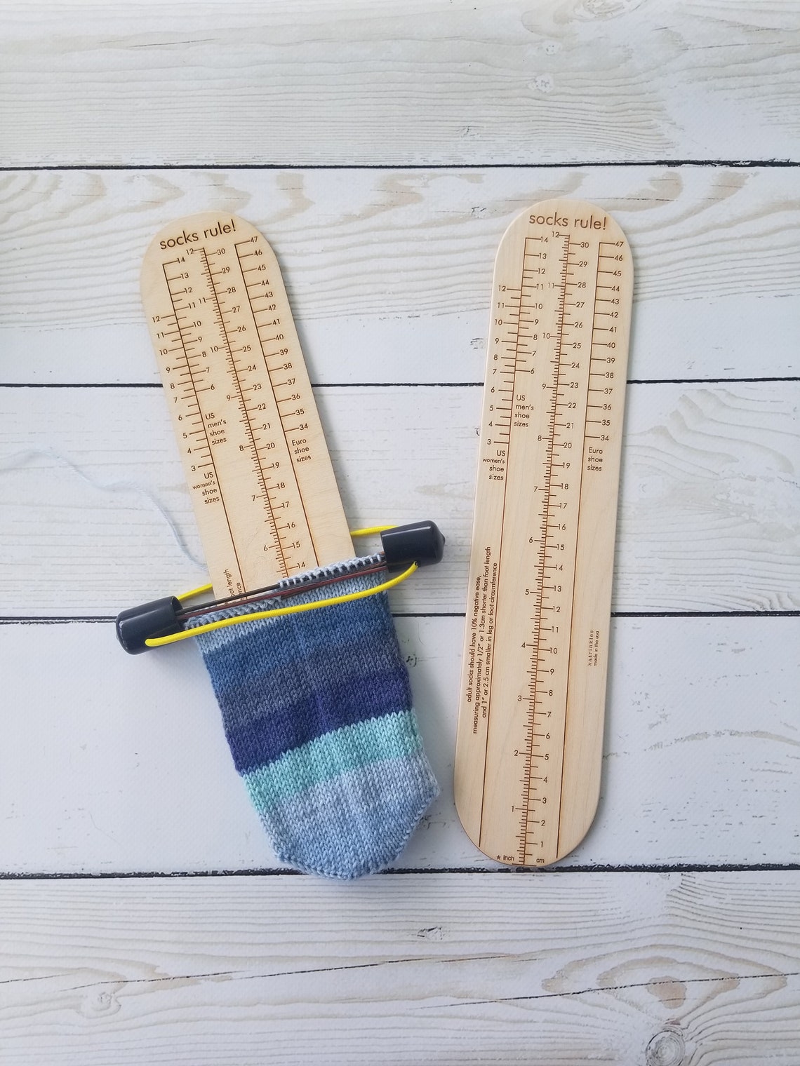 Socks Rule Ruler for Measuring Hand Knit Socks Tool for Etsy