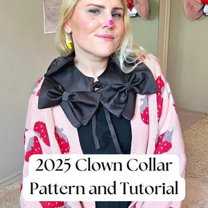 Giant Bow Detachable Collar Sewing Pattern – PDF Download Tutorial for Statement Necklace, Victorian Cosplay, Bridal & Fashion Accessory
