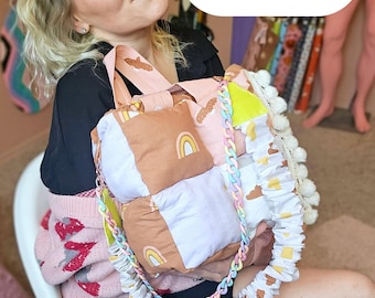 Patrón de costura para bolso acolchado estilo bohemio: tutorial paso a paso para crear un bolso acolchado