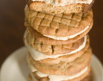 Half Dozen Peanut Butter Cookie Cream Sandwiches