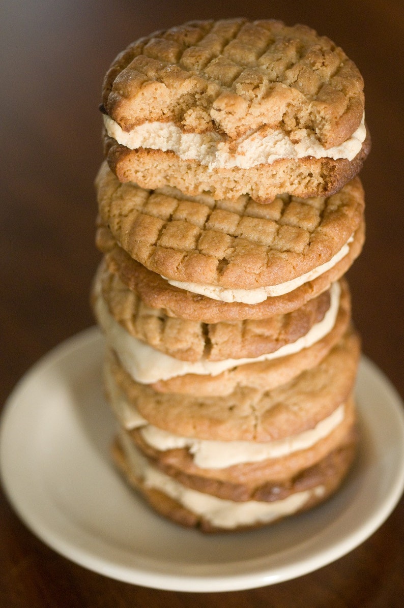 Half Dozen Peanut Butter Cookie Cream Sandwiches image 1