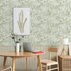 Delicate Greenery Leaf Wallpaper | Stylish Botanical Foliage Wall Mural