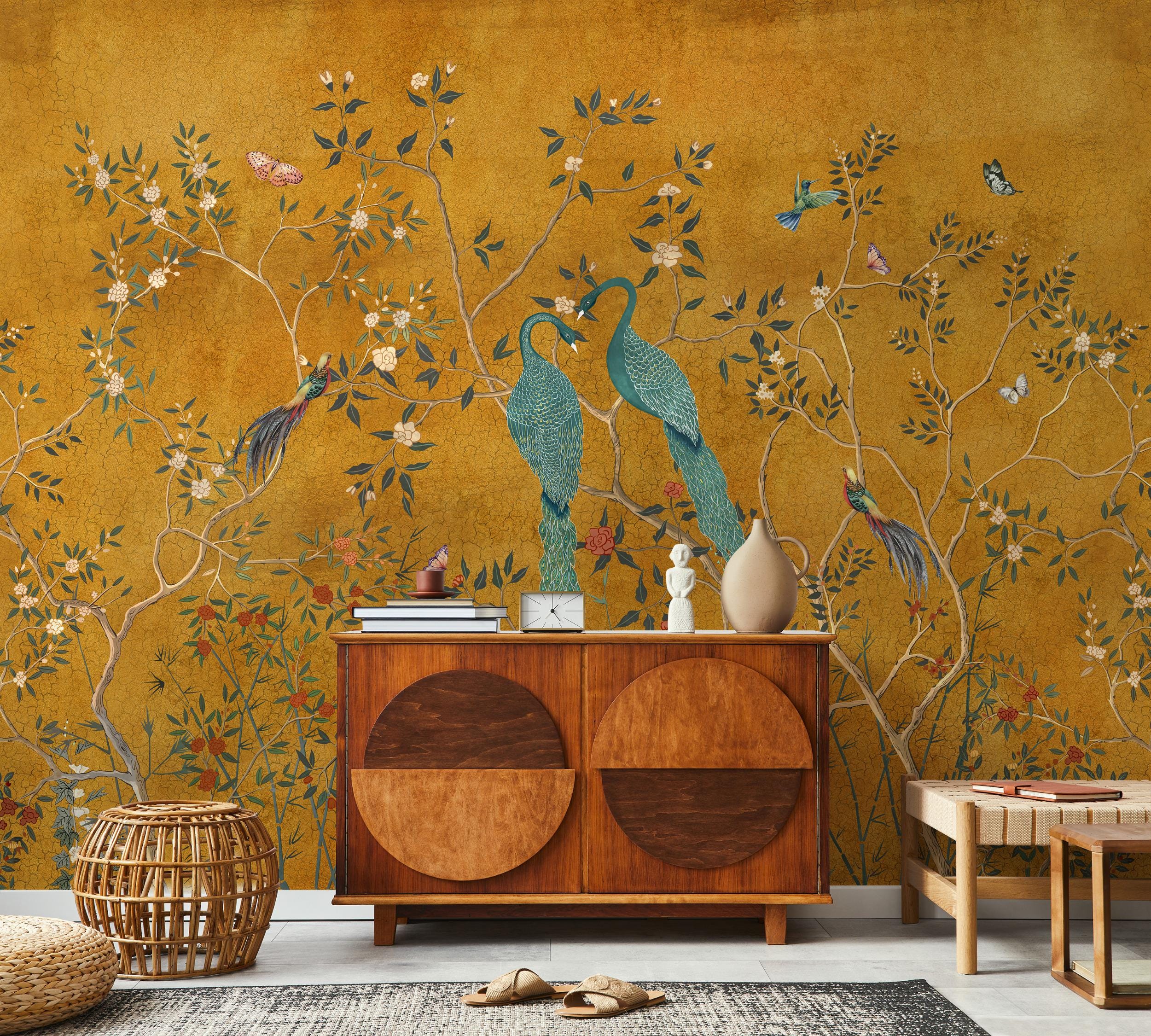 Chinoiserie panel gold - Etsy 日本