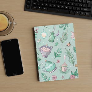 Witchy Hardcover Journal: Pastel Goth Spellbook, Magical Notebook