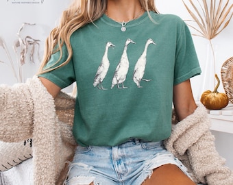 Duck Shirt Comfort Colors | unisex t-shirt, cottage core decor, graphic tee, easter gift, cottagecore shirt, duck gifts, nature lover