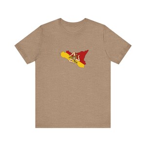Sizilien Trinacria T-Shirt: Alte Karte von Sizilien
