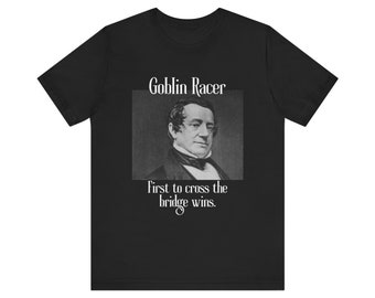 Washington Irving T-shirt 'Goblin Racer': slaperig hol literair T-shirt
