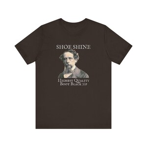 Vintage Distressed Charles Dickens Literary Tee, Book Lover Gift, Retro Graphic Tshirt, Classic Literature Shirt, Writer&#39;s Apparel