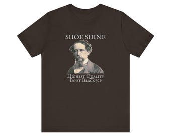Vintage Charles Dickens Tee: Distressed Literary Graphic T-Shirt