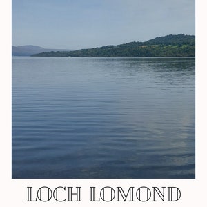 Printable Travel Poster | Vintage Style Destination Art | Instant Download Wall Decor | Loch Lomond Scotland UK