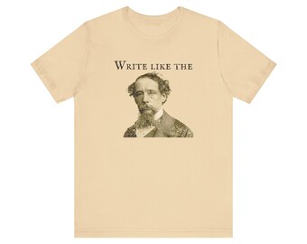 Charles Dickens T-Shirt: Retro Author Portrait Tee for Book Lovers