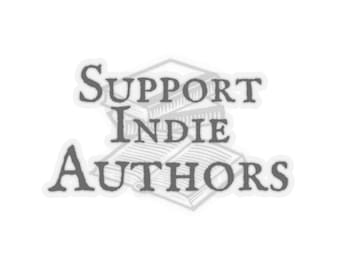 Support Indie Authors Shaped Kiss-Cut Stickers