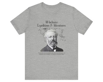 Jules Verne All Inclusive Expeditions and Adventures Literary Tee for Adventure Fans