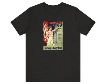 Vintage WWII Propaganda Art T-Shirt: Victory Liberty Loan