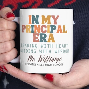 Personalized Principal Gift Mug, Principal Appreciation Gift, School Principal Gift, Teachers Appreciation Gifts, Principal Retirement Gift