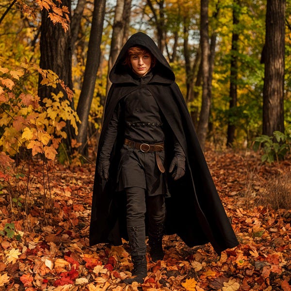 LONG SLEEVE LONG CAPE IN THE CONSTELLATIONS