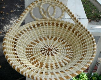 Gullah Sweetgrass Basket sm Flower Basket With Rose - Etsy