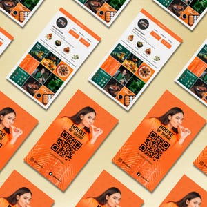 Instagram Sushi Restaurant Visitenkarte - Canva Editable