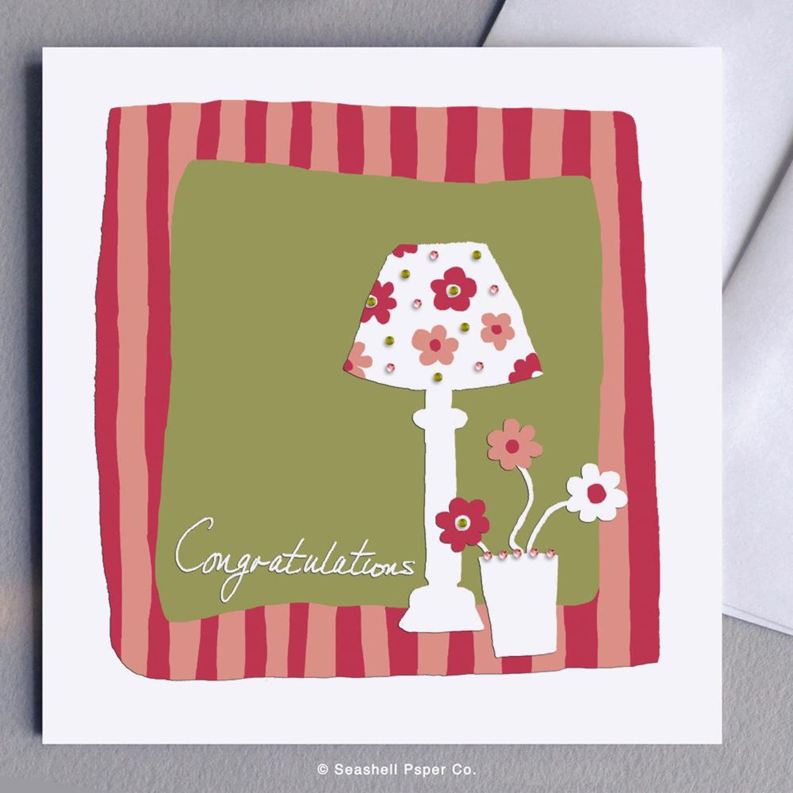 New Home Lamp Card Etsy