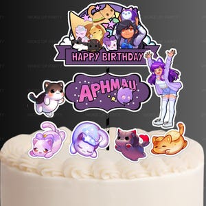 Printable Aphmau Cake Topper, Aphmau Centerpiece, Aphmau Cupcakes ...