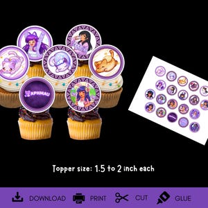 Printable Aphmau Cupake Topper, Aphmau Centerpiece, Aphmau cake, Aphmau Sticker, Aphmau Tshirt, Aphmau Party