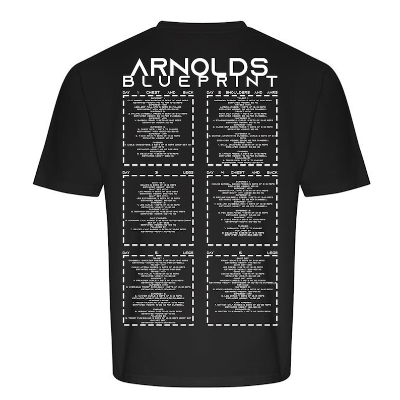 Arnold Schwarzenegger Blueprint Workout INTEGRITY Gym T-shirt - Etsy ...