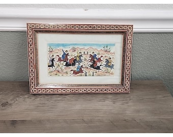 オリジナルの馬の芸術「戯れ」中国の馬の絵中国の筆絵水墨画アジア美術