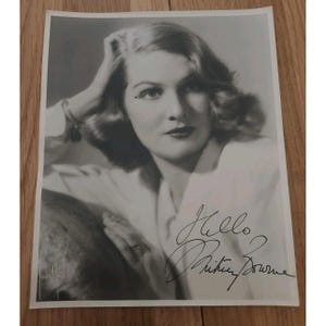 Whitney Bourne Extremely Rare Very Early Autographed  Photo 30s Crime Passion