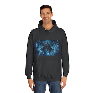 World Of Warcraft Unisex College Hoodie - Gamer Sweatshirt, WoW Hooded Jacket, Video Game Clothing, Geek Fashion, RPG Gift for Him and Her
